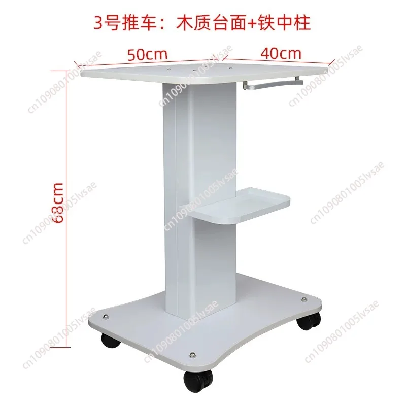 Foldable Salon Cart Drawers Beauty Salons Space-saving Anti-bumping Design Load-bearing Universal Wheels Beauty Salon Trolley