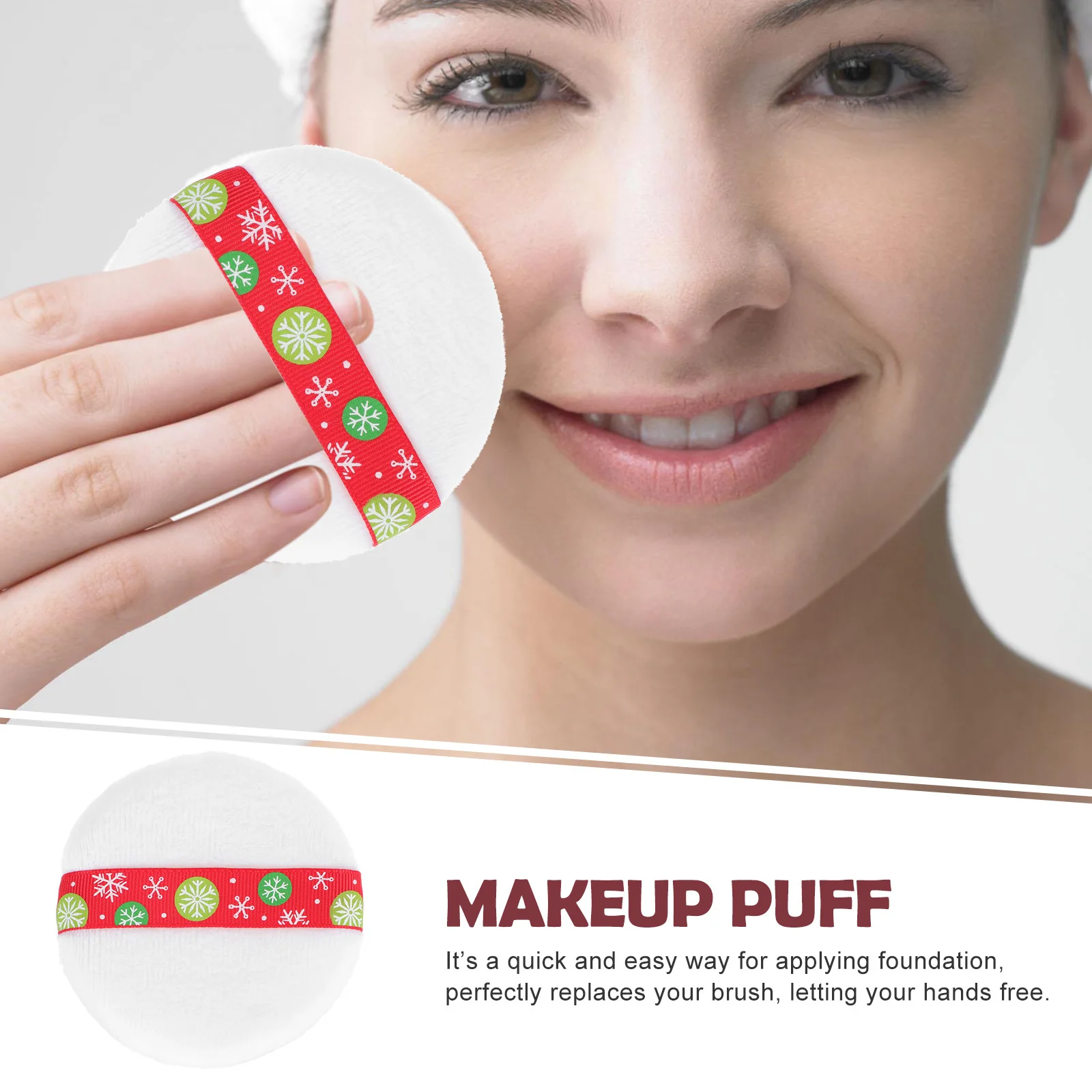 

6Pcs Beauty Makeup Puff Soft Accessories for Liquid Foundation Cream Blush Highlighter Even Blend Face Application Tool