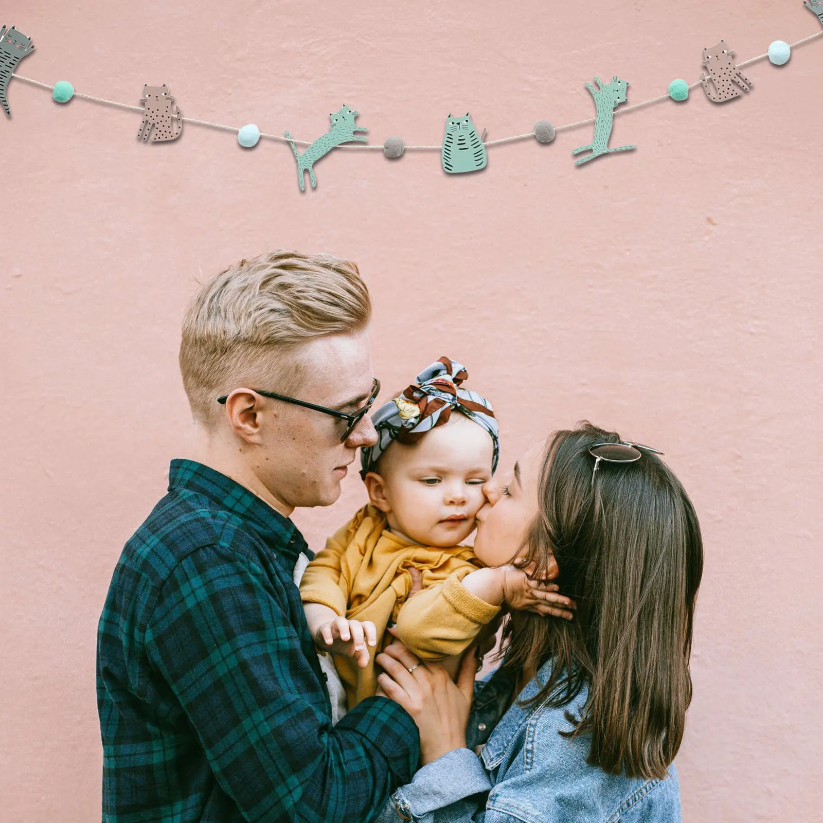 

2Pcs Birthday Party Banner Cartoon Animal Decoration Hanging for Party Scenes Birthday Theme Supply Celebration Banner