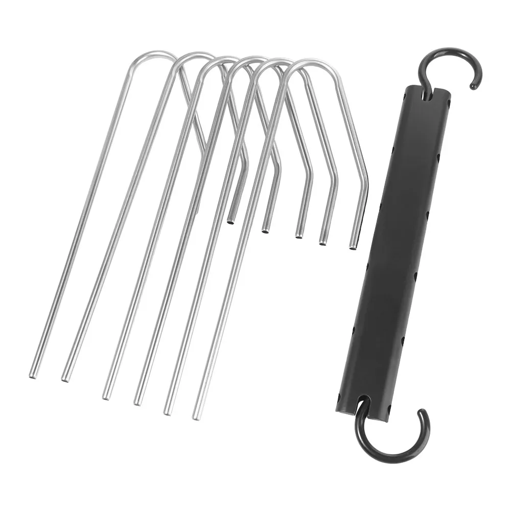 

6 Layers Foldable Pants Hangers Stainless Steel Rotatable Space Saving Trouser Hanger Anti-Slip Durable Clothes Rack Organizer