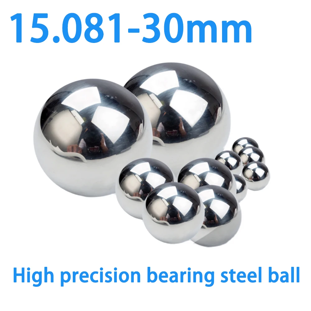 High Precision Bearing Steel Balls  GCR15 Smooth Round Beads Dia 15.081 15.5 15.875 16 16.5 16.669 17mm To 30mm