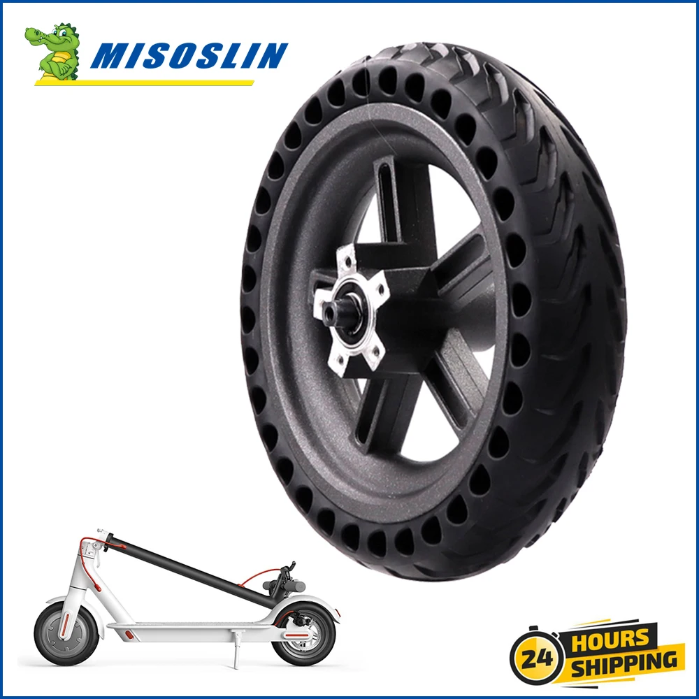 

Electric Scooter Solid Tire Air Hollow Rear Damping Tyre For Xiaomi M365 Non-Pneumatic Hub Explosion-Proof Honeycomb Wheel Parts