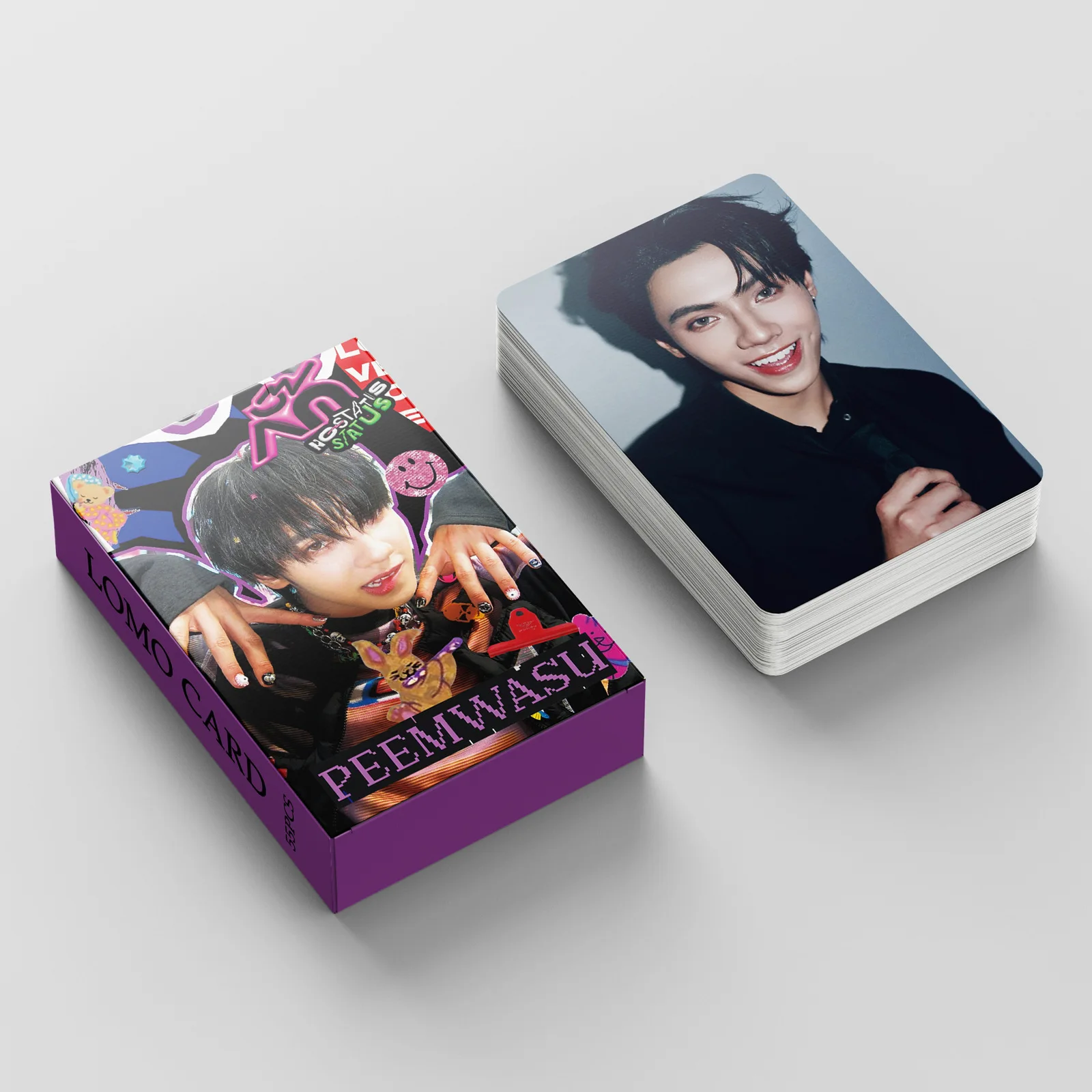 

55 Pcs in Stock Peemwasu Fan Collection Card BUS No-status Status Photo Card Postcard Lomo Card