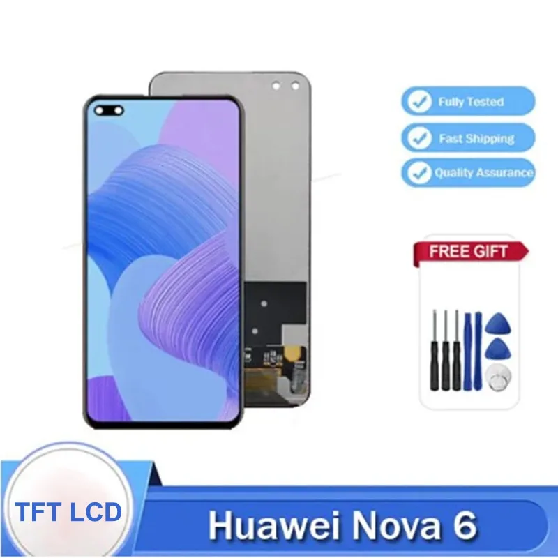 Imagem -02 - Lcd Touch Screen para Huawei Nova Ferramentas de Substituição para o Telefone Móvel Montagem para Honra V30 Pro Wlz-al10 Wlz-tl10