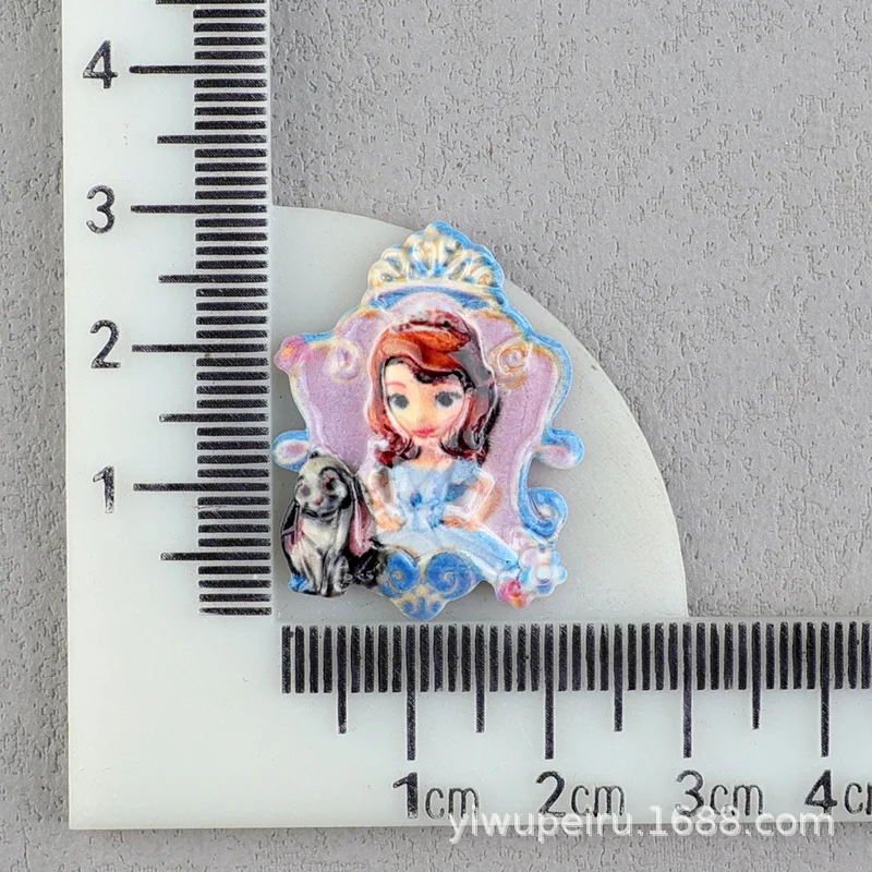 Jupe longue de dessin animé Kawaii pour enfants, série princesse, résine, scrapbooking, bijoux à bricoler soi-même, cadeau pour enfants, épingle à cheveux, accessoires, nouveau, 10 pièces