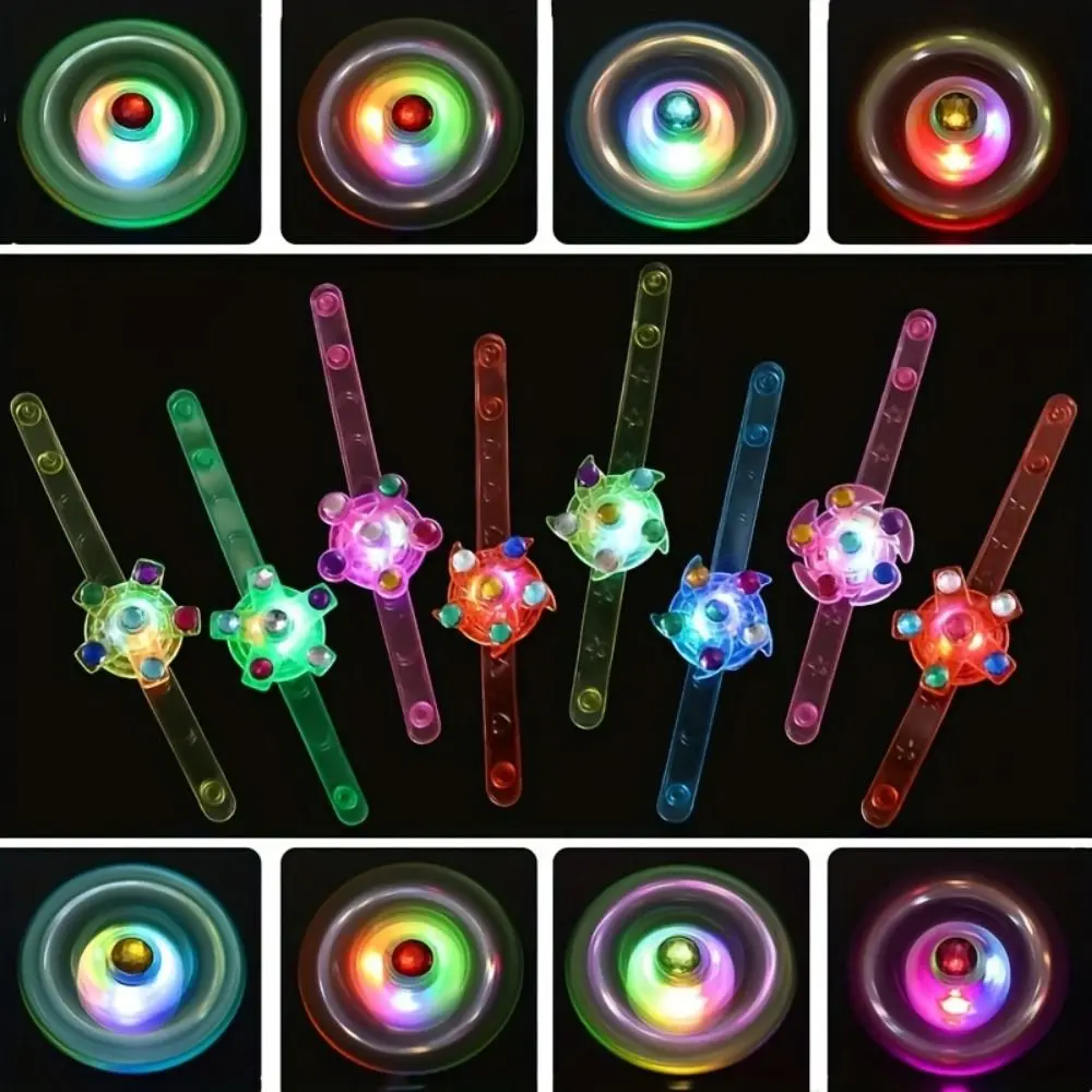 Glow In The Dark Luminous Bracelet Toys Light Up Wrist Band LED Watch Toys Flash Light Cartoon Glow Watch Bracelet