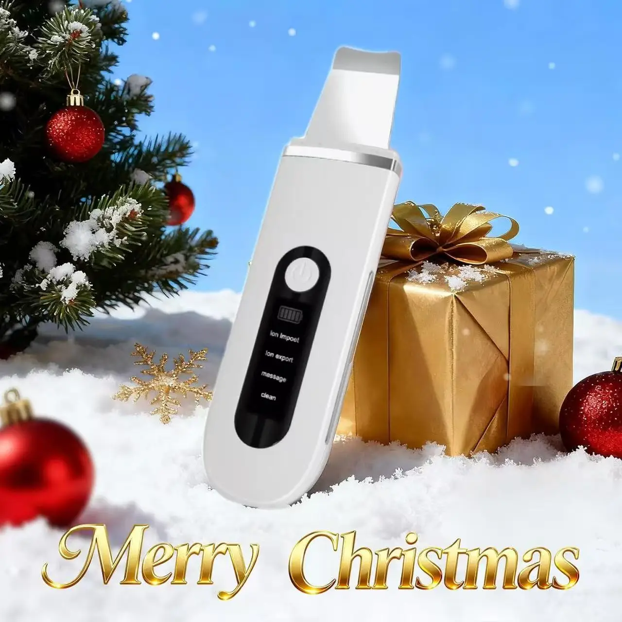 آلة تنظيف الوجه العميق بالموجات فوق الصوتية، منظف البشرة، إزالة الأوساخ، الرؤوس السوداء، تقليل البقع والتجاعيد، تبييض الوجه #1