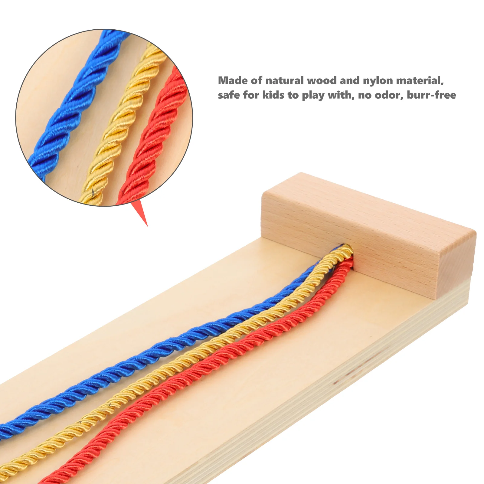 Braid Practice Toy Girls Toys Life Skill Wooden Board Children Nylon Kids Hair Braiding Tool