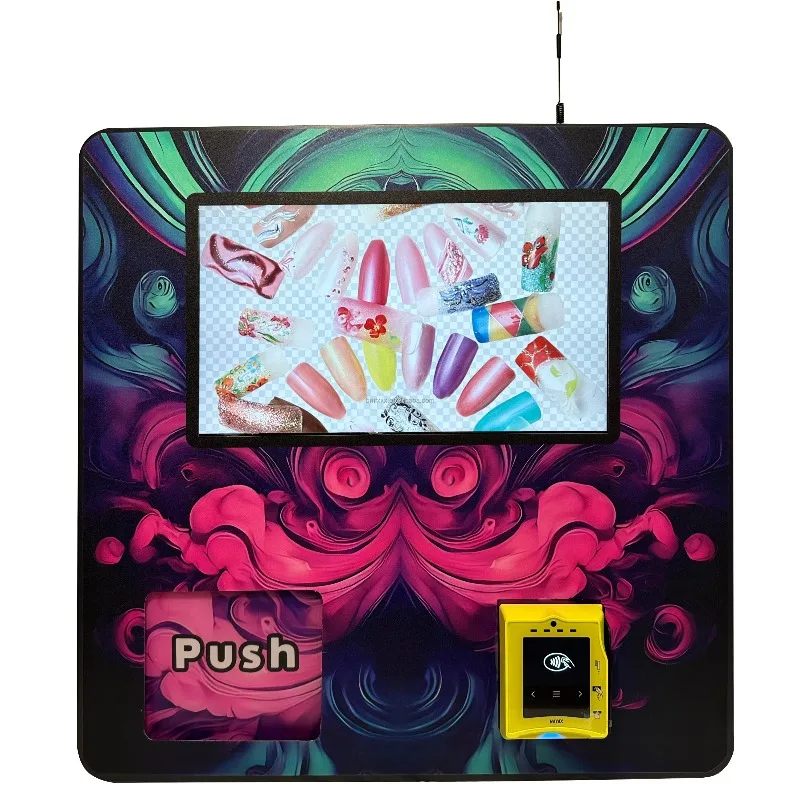 

24-часовой самообслуживающийся дизайн ногтей, красота, закуски, напитки, комбинированный торговый автомат, небольшой поставщик многофункциональных платежей