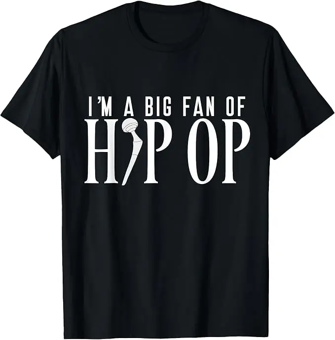 Lustiges Hüftersatz-T-Shirt mit Humoristischem Witz über Hüftoperation, Y2k Personalisiertes Sarkastisches Spruch-T-Shirt, Kurzarm, Weiche Baumwolle – Detail 17