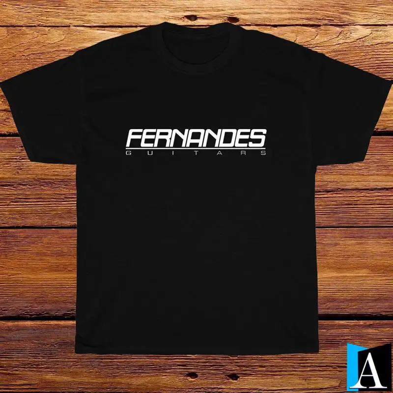 Новая футболка Fernandes с логотипом гитарной компании, черный, серый, белый, темно-синий, S 3XL Новая футболка Fernandes с логотипом гитарной компании, черный, серый, белый, темно-синий, S 3XL