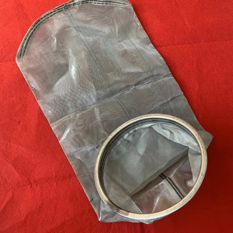 Stainless steel 304 316 filter bags in 37um 48um 63um 90um 120um 180um  220um micron for water filtration