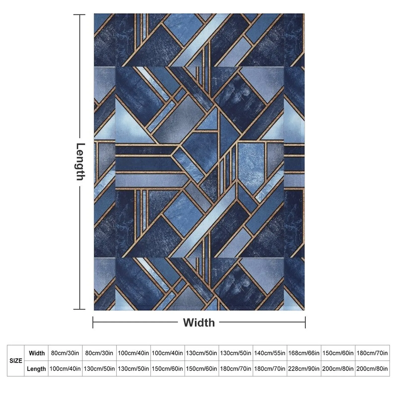 Navy Stone Throw Blanket Cute funny gift Plaid Multi-Purpose Comforter For Sofa Thin Blankets
