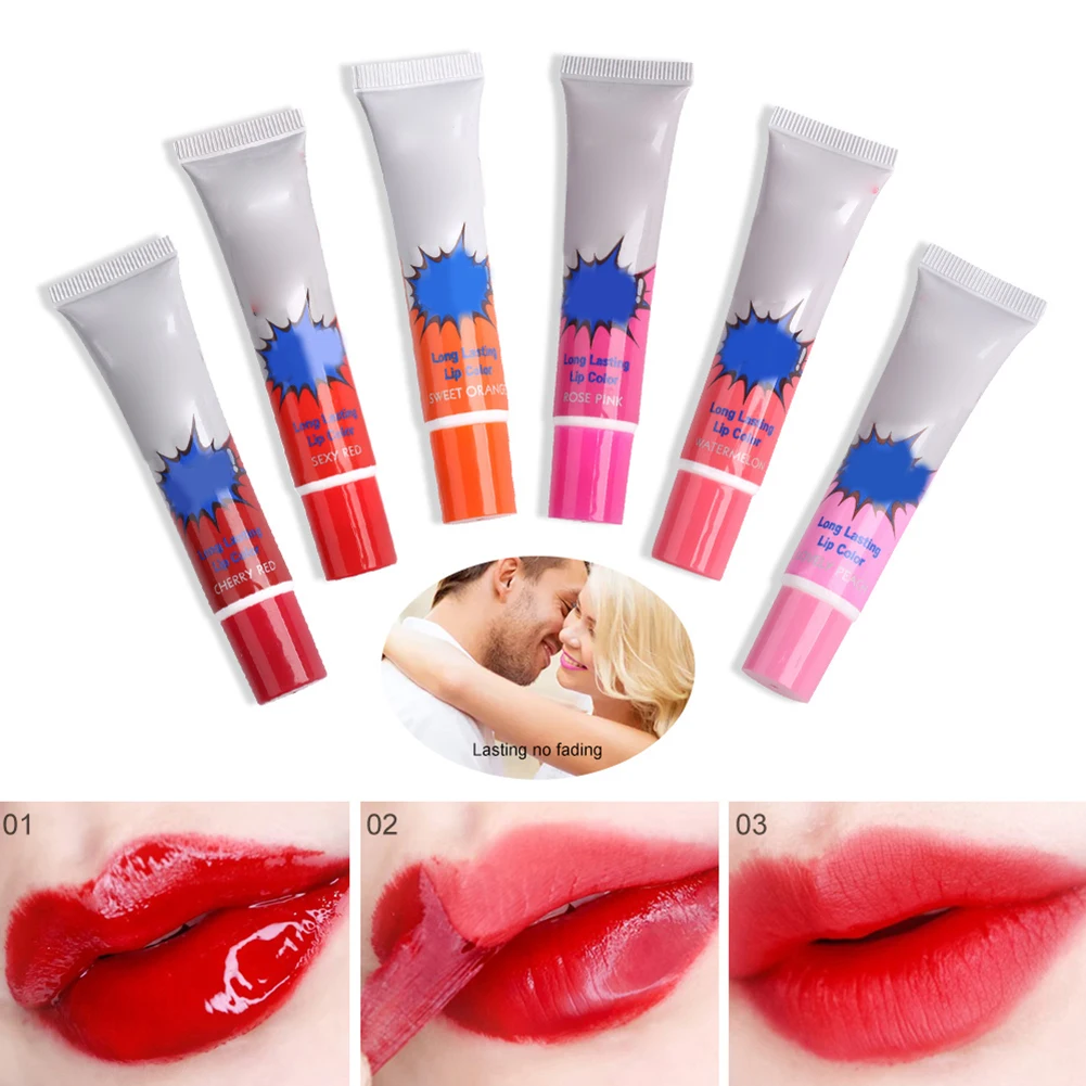 أحمر شفاه مرطب يدوم طويلاً أحمر شفاه مرطب للشفاه حزمة أحمر شفاه مرطب يدوم طويلاً ملمع شفاه مكياج تجميلي #3