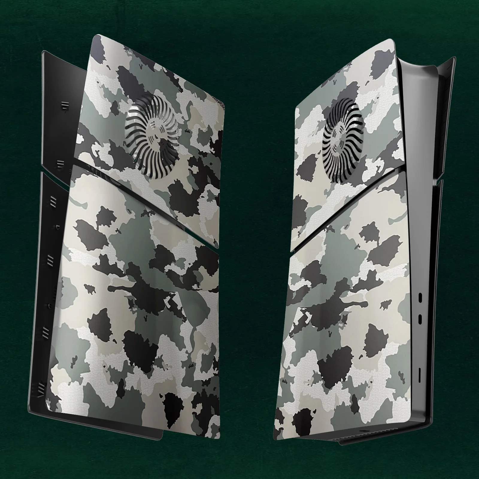 For PS5 SLIM Digital Console Ventilated Version HousingFor PS5 SLIM Optical Drive Replacement Camouflage color protective shell