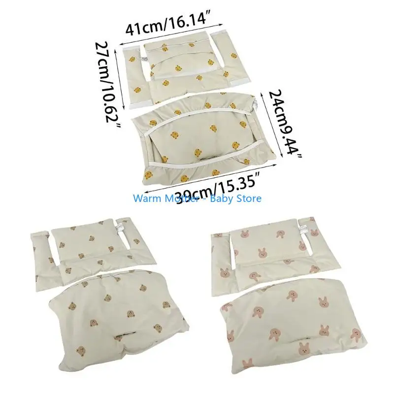 وسادة كرسي مرتفع للأطفال محمولة مع وسادة مقعد أطفال متعددة الأنماط/وسادة كرسي مرتفع قابلة للتنفس لمقعد الأطفال 57QE #6