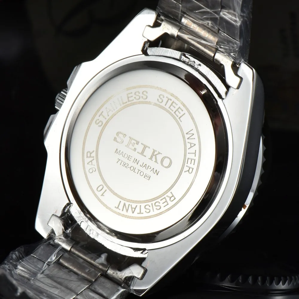 سوار مجوهرات عالية الجودة Seiko Prospex الصلب حزام كوارتز ساعة ذكية للرجال هدية عيد الحب Montre صب أرض الإنسان Reloj