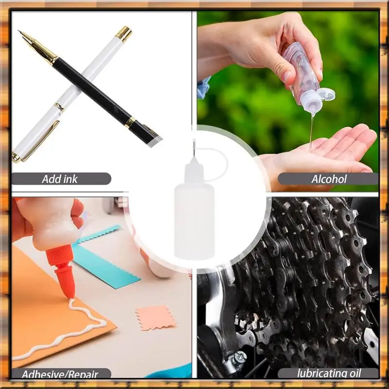 A78K nuevo 12 Uds aplicador de pegamento de punta fina botella de precisión aplicador de punta de aguja botella de engrasador botellas de punta de aguja para Quilling Craf