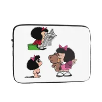 Mafalda Anime Plaid Notebook Laptop Bag Case Pouch 10 12 13 15 17 Inch Notebook Sleeve Cover Bag Tablet Shockproof Case Bag
