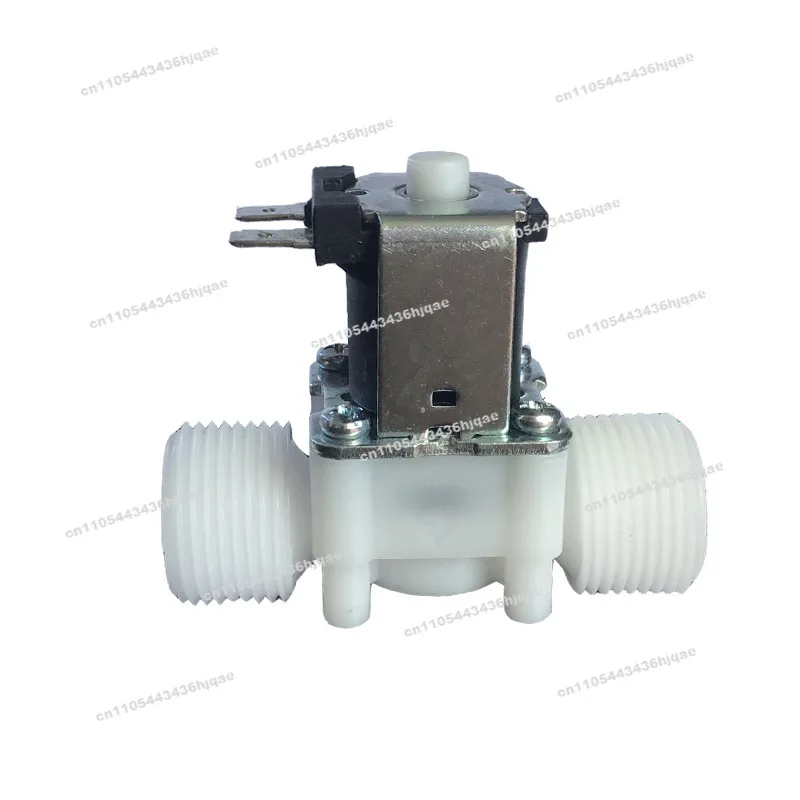 Detalle 2 de Electroválvula Plastic Solenoid Valve External Thread G3/4 DN20 Normally Closed Water Inlet Four-quarter Drain 220V 12V 24V Neumática
