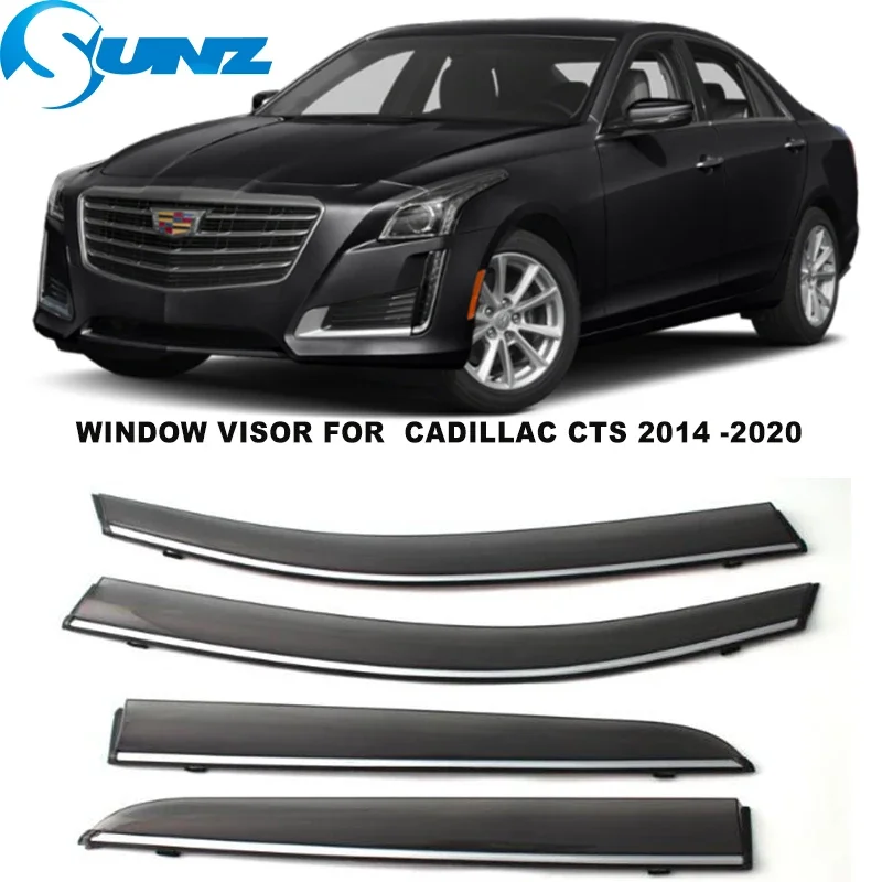 Window Visor For Cadillac CTS 2014 2015 2016 2017 2018 2019 2020 Car Weather Shield Cover Protection Accessories Car-styling