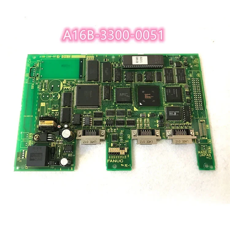 

Плата Fanuc A16B-3300-0051 проверена, исправна, для контроллера системы ЧПУ A16B 3300 0051. Функциональное тестирование прошло успешно.