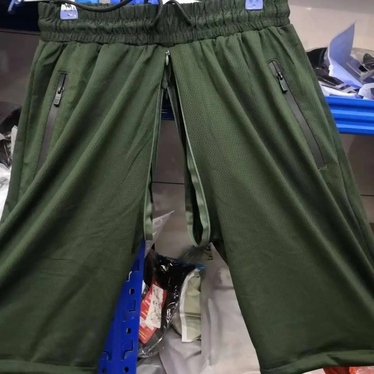 

Летние мужские брюки с невидимой молнией и открытой промежностью, спортивные повседневные черные свободные брюки больших размеров