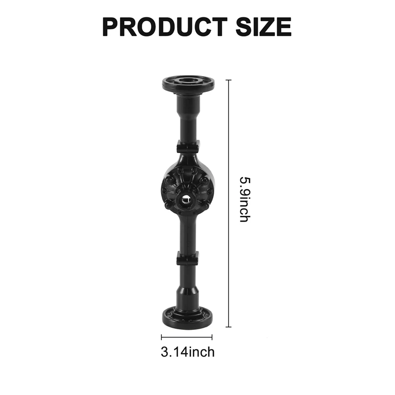 Asse del ponte centrale parti aggiornate accessorio OP in metallo per WPL B16 B36 RC auto giocattoli telecomandati fai da te facile da installare
