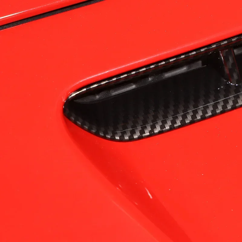 

ABS Carbon Fiber Car Hood Front Air Inlet Frame Cover Trim Car Accessories For Chevrolet Corvette C6 2005-2013