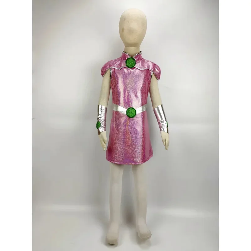 StarFire costume Teen Starfire Cosplay for Kids TuTu Dress Halloween Costume (3-9Years) Party Dress Q