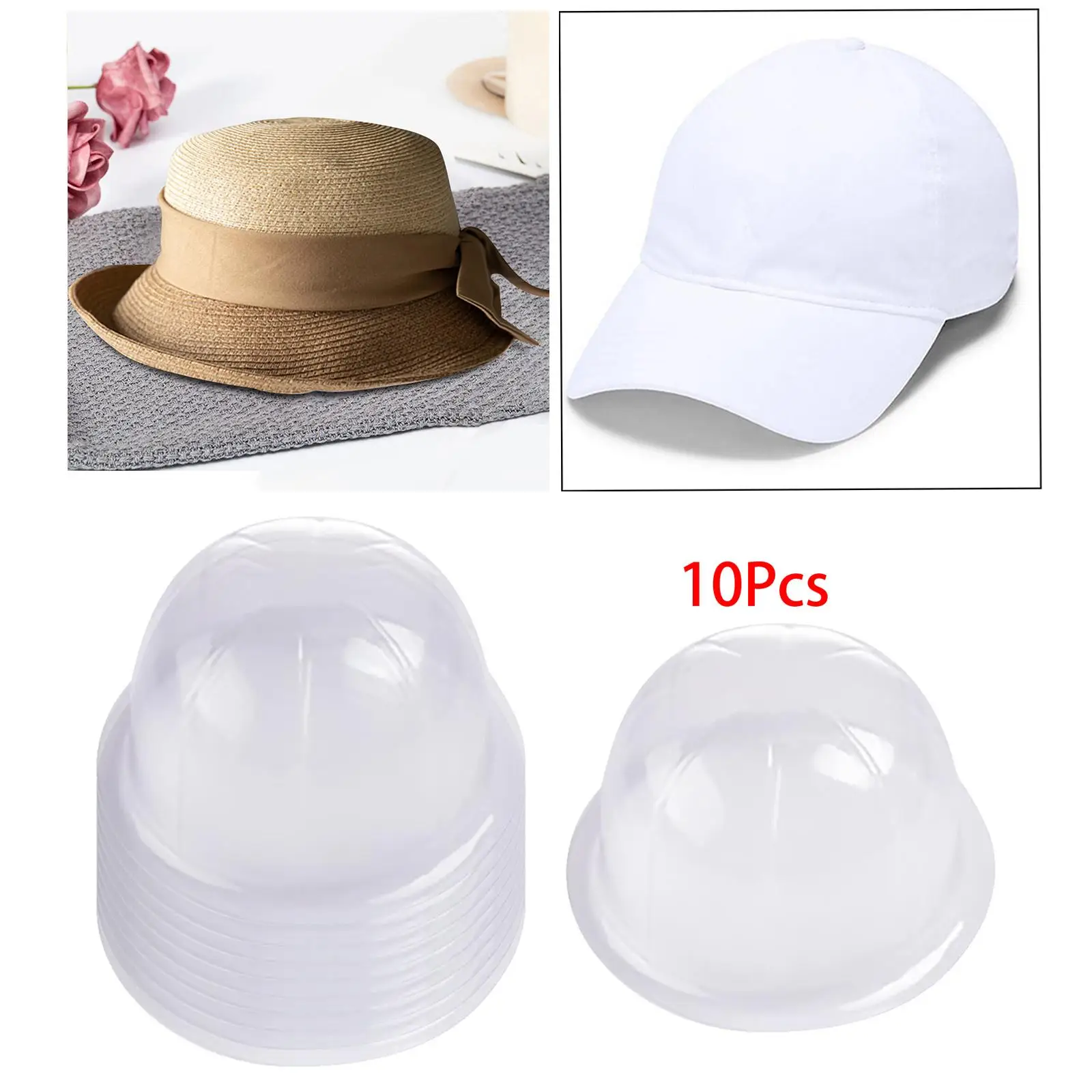 10Pcs Tabletop Hat Stand Rack Baseball Hat Rack Hat Holders Holder Rack for Bedroom Travel Home Shop Living Room