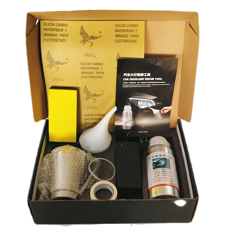 

Headlight Restoration Kit Headlight Oxidation/Fuzzy Repair Chemical Polishing Kit for Headlights Auto Repair Tools