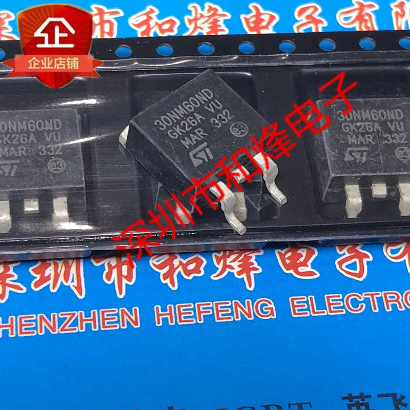 Free shipping  30NM60ND STB30NM60ND  TO-263 600V 25A     20PCS