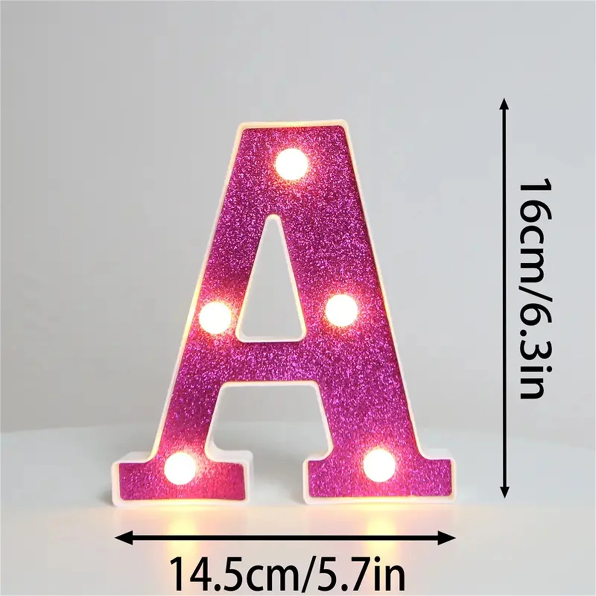 1pc Purple Led Letter Light Letter Shaped Decorative Light For Outdoor Camping Wedding Birthday Party Valentine\'s Day Decoration