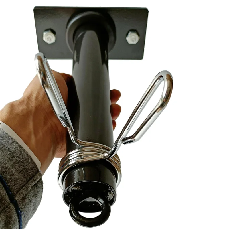 

Weight Plate Holder Wall Mount For 2 Inch Weight Plates Heavy Construction Mounting Hardware With Barbell Clip