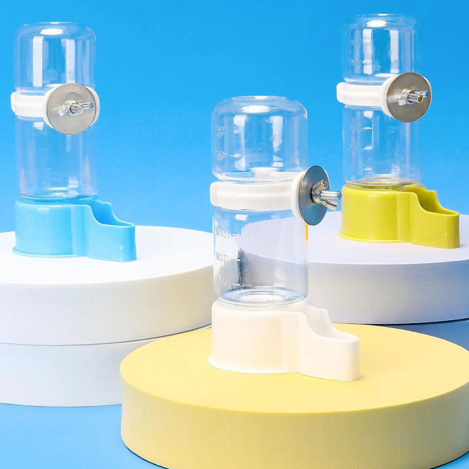 Bebedero automático colgante para pájaros, dispositivo de bebedero transparente montado en la jaula, dispensador de agua para periquitos, cacatúas y loros, 140ml