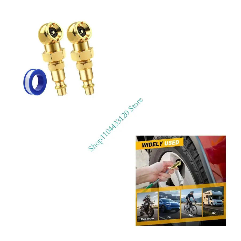 

0XXD Латунь 1/4NPT Быстрое соединение Адаптер насадки для накачивания шин Конструкция Герметичные характеристики Универсальное