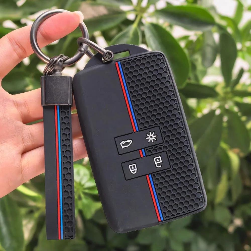 

Silicone Shell Fob Car Card Key Case Cover for Renault Espace 5 Kadjar Koleos Captur Megane 4 Talisman Arkana Dacia Sandero