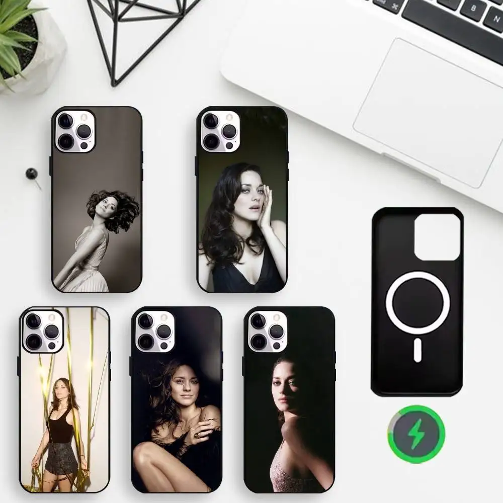 

Marion Cotillard Phone Case For iPhone17,16,15,14,13,12,Wireless charging protective case soft cover