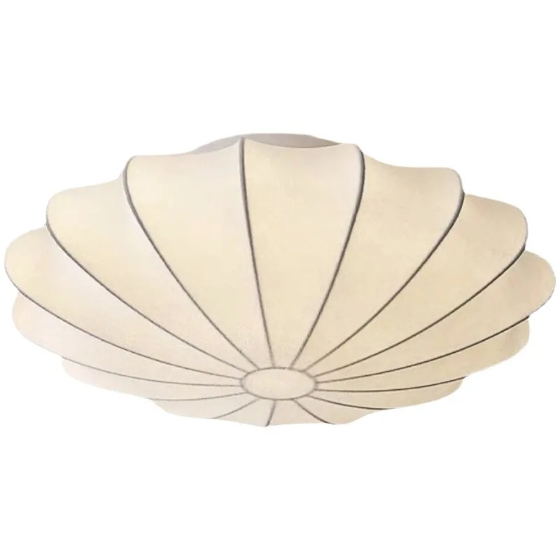 

LED Bedroom Light Ceiling Light Silk European Modern Simple Lighting Pastoral Creative Personality Round Room Lamp