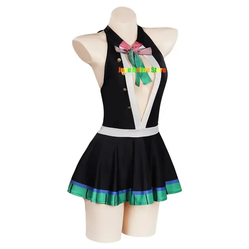 CyAnime Kanroji Mitsuri Cosplay Costume Swimwear Outfits Halloween Carnival Suit Costume