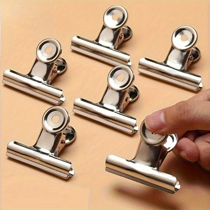 1pc Heavy Duty Stainless Steel Food Sealing Clips Reusable Air Tight Seal Clips for Kitchen Food Storage Organization