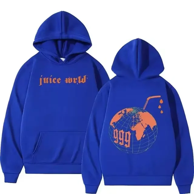 Sweat à capuche confortable Hip Hop Street Clothing pour hommes Sportedly Hoodie s-4xJuice Wrld imprimé 2024 automne/hiver nouvelle mode