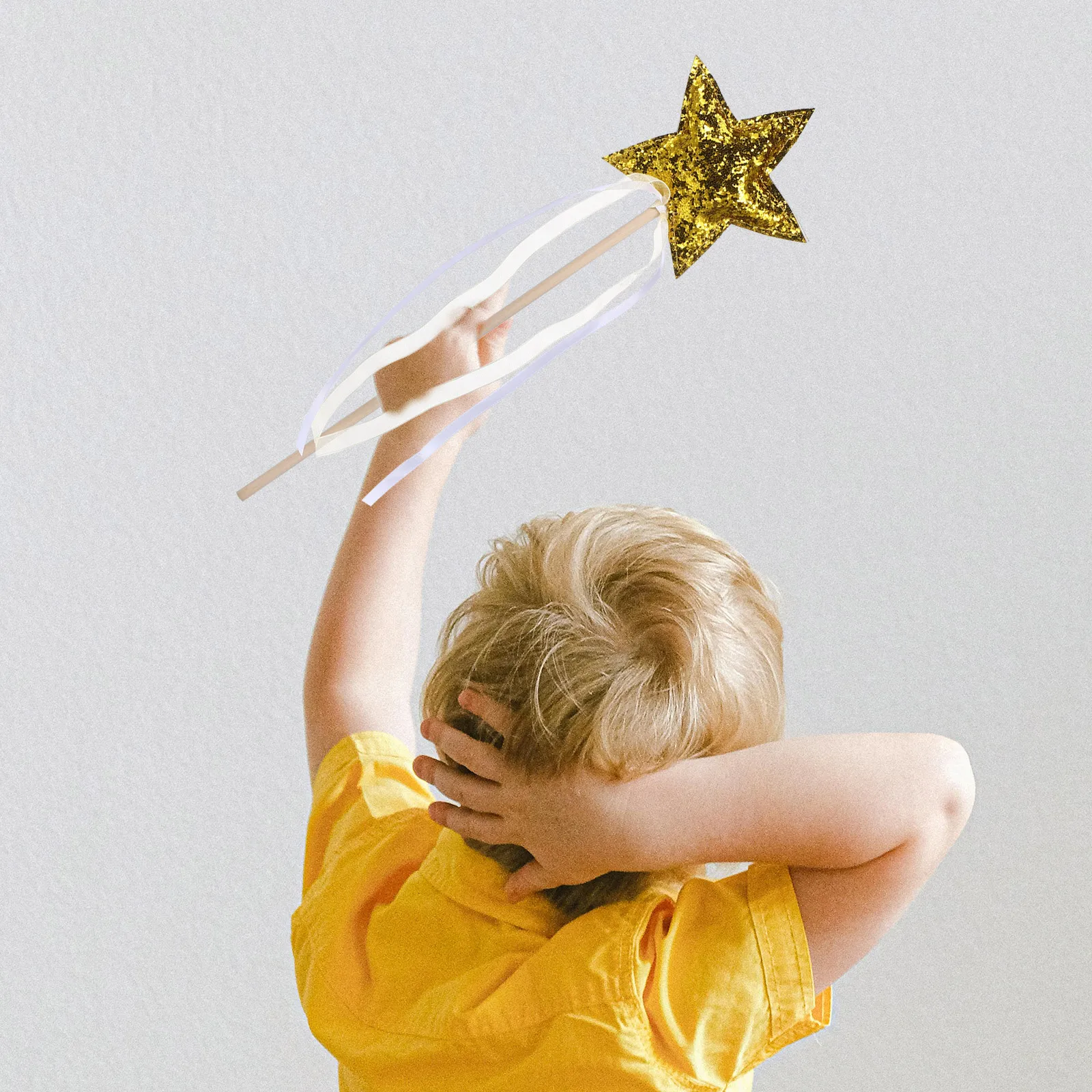 

Star Fairy Golden Ribbon Design for Girls Fairy Gift Cosplay Party Stage Props Decor Magical Sticks Gifts