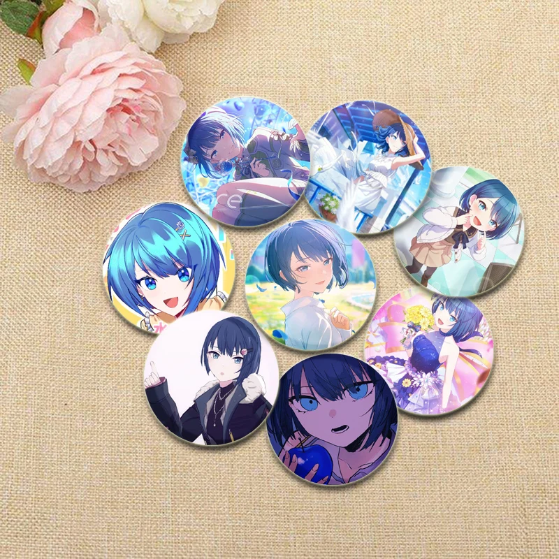 Kiritani Haruka Badge Cosplay Cute Comic Brooches Handmade Enamel Pins for Collar Clothes Hat Backpack Jewelry Accessories Gift