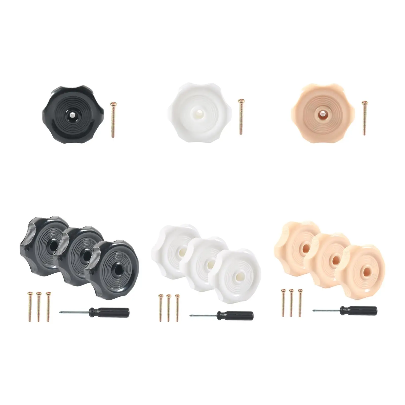 RV Window and Vent Knob ABS Plastic Replacement Handle Easy Install Accessories for Camper Trailers Vans