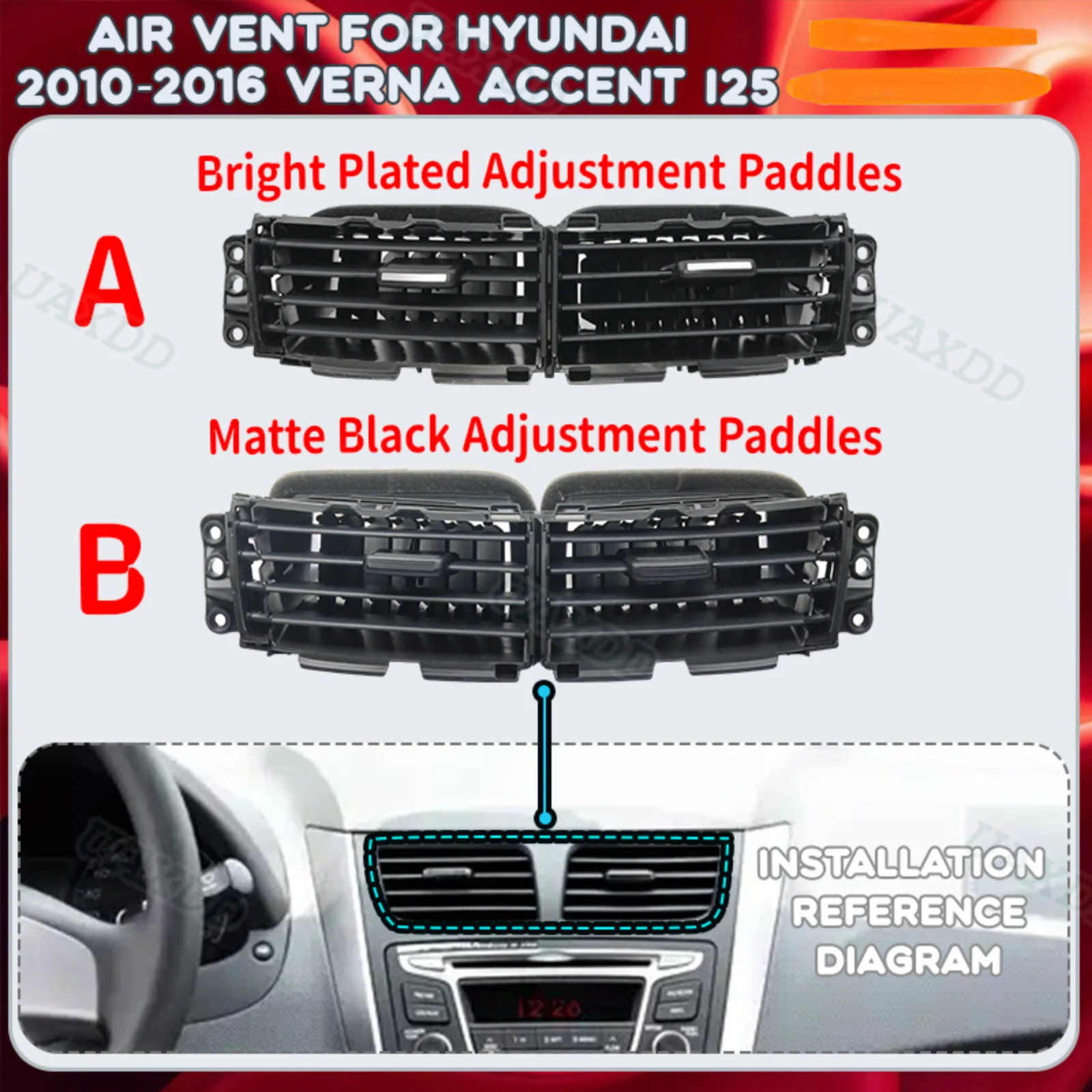 Vent HVAC AC For Hyundai 2010-2016 Verna Accent I25 Grille Outlet Ventilation Car Automotive Air Conditioning Assembly equipment