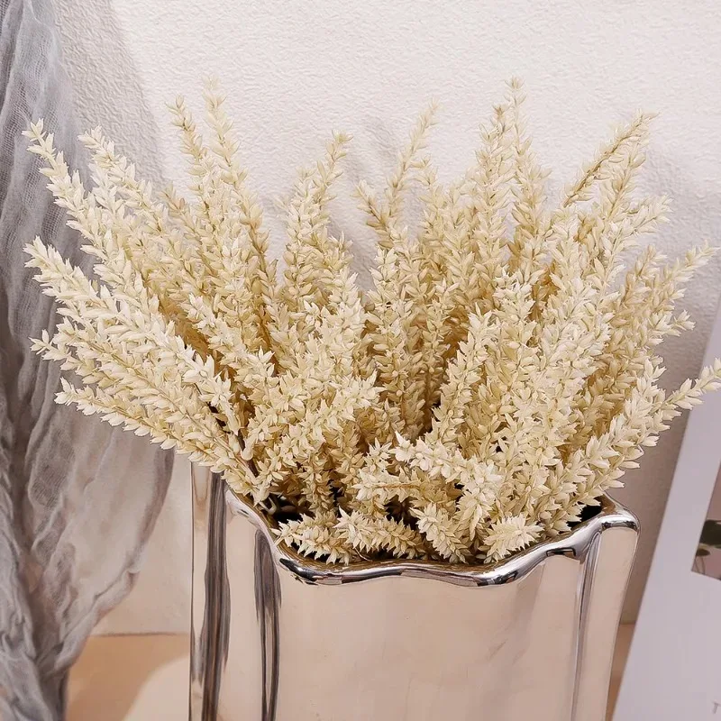 12/6PCS Artificial Flowers Yarn Fog Millet Spike Bouquet Home Party Wedding Bedroom Table Vase Decoration DIY Room Fake Plant