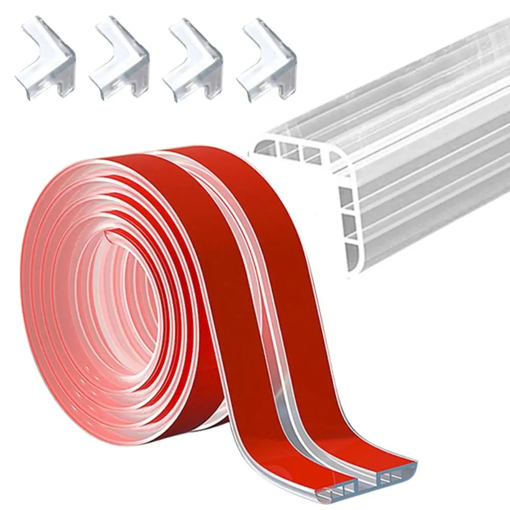 High Quality Anti Collision Baby Proofing Transparent Self Adhesive Corner Guard Strip Kids Safety PVC Table Edge Protector