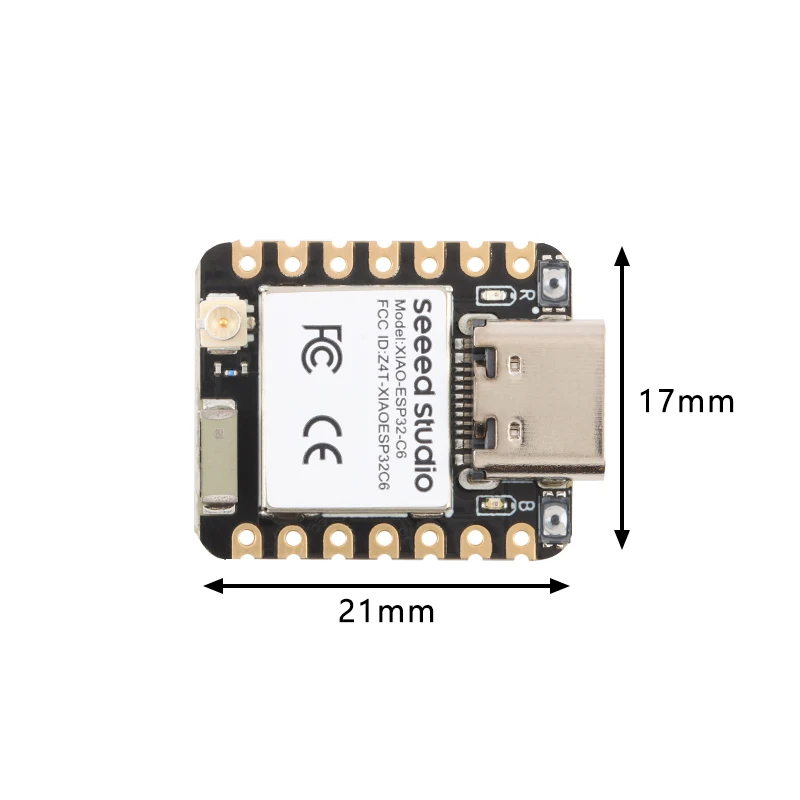 2PCS/1PC Seeed Studio XIAO ESP32C6 WiFi 6+Bluetooth-compatibl Ble 5 Support Zigbee Matter Development Board WIFI Wireless Module